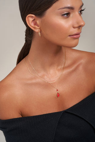 Infinity Coral Necklace