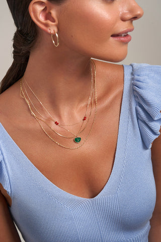 Heart Malachite Necklace