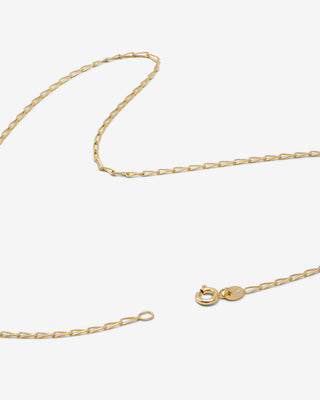 Paperclip Chain Necklace in 14k Yellow Gold, 4mm