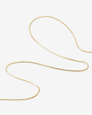 Flat Chain Necklace in 18k Yellow Gold