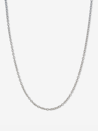 Rolo Chain Necklace in 14k White Gold