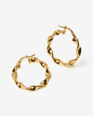 Nastro Hoops 14k Yellow Gold FIGLIO Jewellery