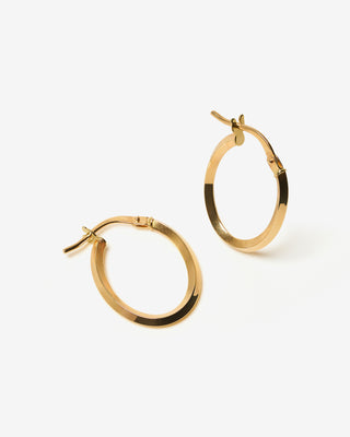 Specchio Oval Hoops 14k Yellow Gold FIGLIO Jewellery