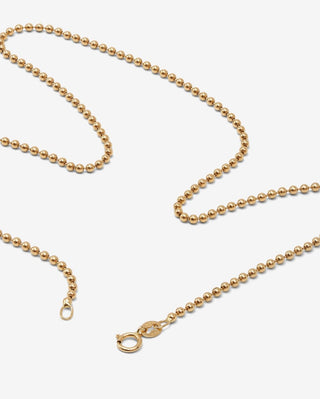 Beaded Chain Necklace - gold chains - FIGLIO