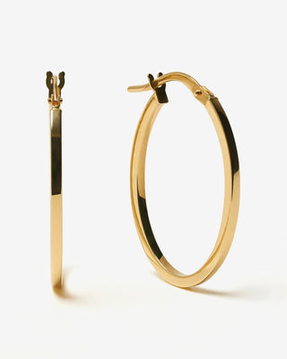 Bold Oval Hoops - yellow gold - FIGLIO