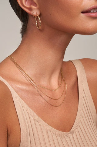 Box Chain Necklace - gold chains - FIGLIO