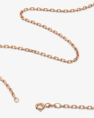 Cable Chain Necklace in 18k Rose Gold - gold chains - FIGLIO