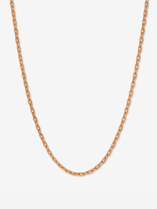 Cable Chain Necklace in 18k Rose Gold - gold chains - FIGLIO