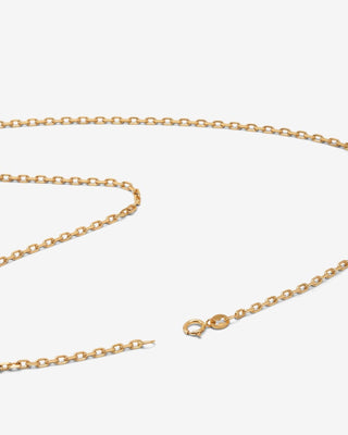 Cable Chain Necklace in 18k Yellow Gold - gold chains - FIGLIO