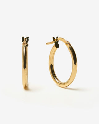 Classic Oval Hoops - yellow gold - FIGLIO