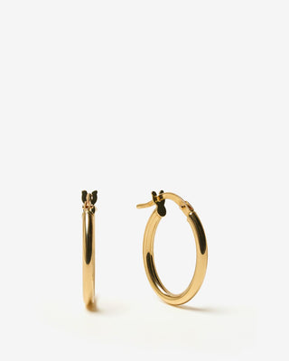 Classic Oval Hoops - yellow gold - FIGLIO