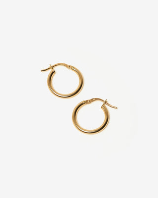 Classic Small Hoops - yellow gold - FIGLIO