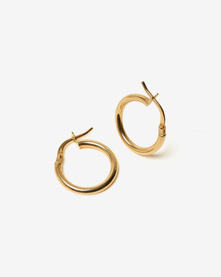 Classic Small Hoops - yellow gold - FIGLIO