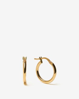 Classic Small Hoops - yellow gold - FIGLIO