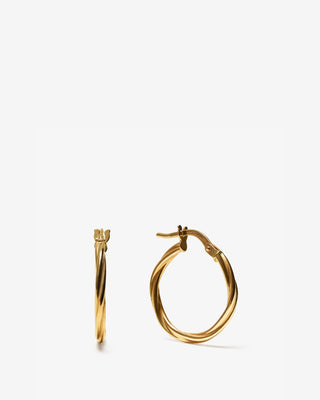 Corda Hoops - yellow gold - FIGLIO