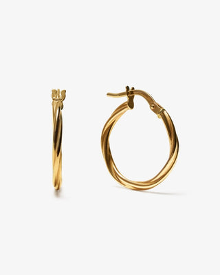 Corda Hoops - yellow gold - FIGLIO