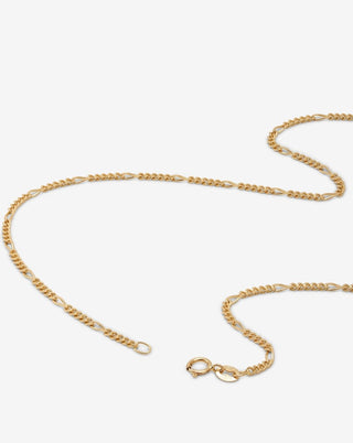 Figaro Chain Necklace in 18k Yellow Gold - gold chains - FIGLIO