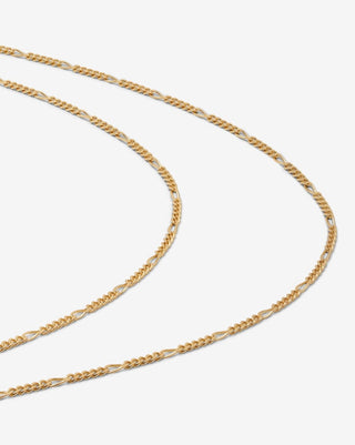 Figaro Chain Necklace in 18k Yellow Gold - gold chains - FIGLIO