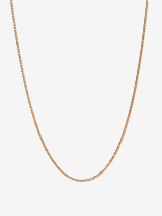 Flat Chain Necklace in 18k Rose Gold - gold chains - FIGLIO