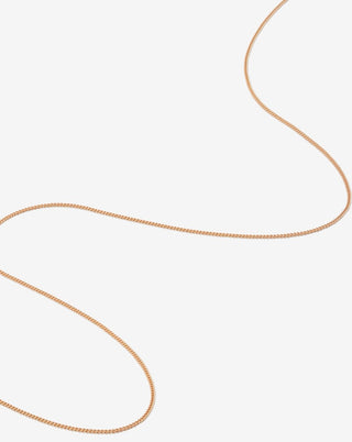 Flat Chain Necklace in 18k Rose Gold - gold chains - FIGLIO