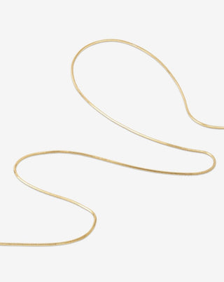 Flat Chain Necklace in 18k Yellow Gold - gold chains - FIGLIO