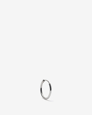 Huggie Hoop, single - white gold - FIGLIO