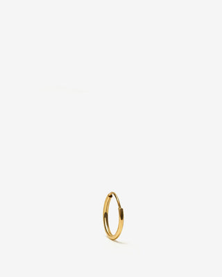 Huggie Hoop, single - white gold - FIGLIO