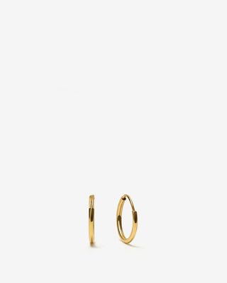 Huggie Hoops - yellow gold - FIGLIO