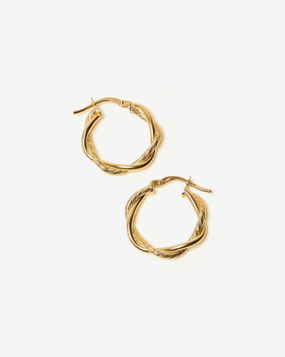 Infinity Hoops - yellow gold - FIGLIO