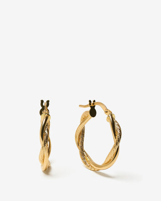 Infinity Hoops - yellow gold - FIGLIO