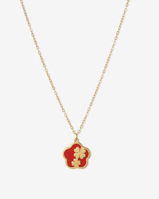 Lucky Clover Necklace - yellow gold - FIGLIO