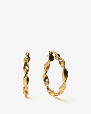 Nastro Large Hoops - yellow gold - FIGLIO