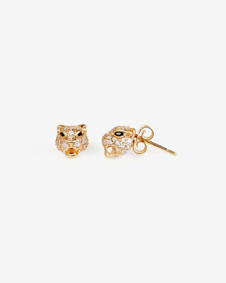 Panther Stud Earrings - silver earrings - FIGLIO