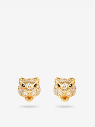 Panther Stud Earrings - silver earrings - FIGLIO