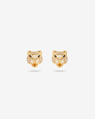 Panther Stud Earrings - silver earrings - FIGLIO