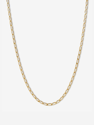 Paperclip Chain Necklace in 14k Yellow Gold, 4mm - gold chains - FIGLIO