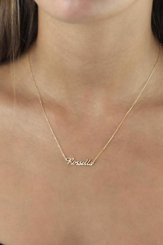 Personalised Signature Name Necklace, 14k - personalised jewellery - FIGLIO