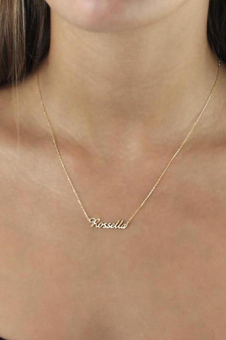 Personalised Signature Name Necklace, 18k - personalised jewellery - FIGLIO