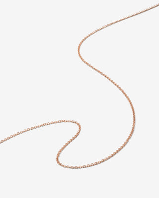 Rolo Chain Necklace in 14k Rose Gold - gold chains - FIGLIO