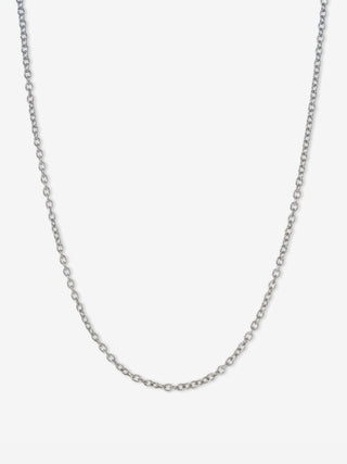 Rolo Chain Necklace in 14k White Gold - gold chains - FIGLIO