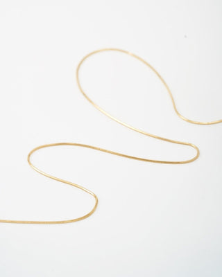 Snake Chain Necklace in 14k Yellow Gold - gold chains - FIGLIO