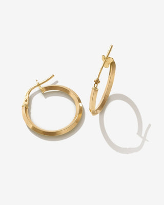 Specchio Hoops - yellow gold - FIGLIO