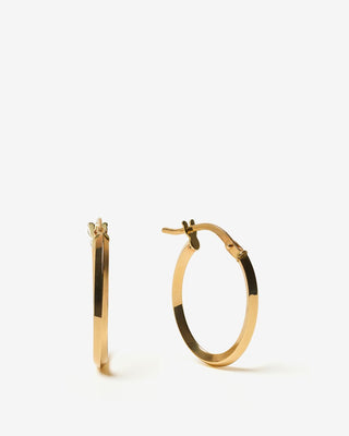 Specchio Oval Hoops - yellow gold - FIGLIO