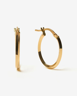 Specchio Oval Hoops - yellow gold - FIGLIO